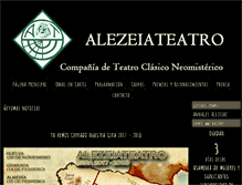Tablet Screenshot of alezeiateatro.com
